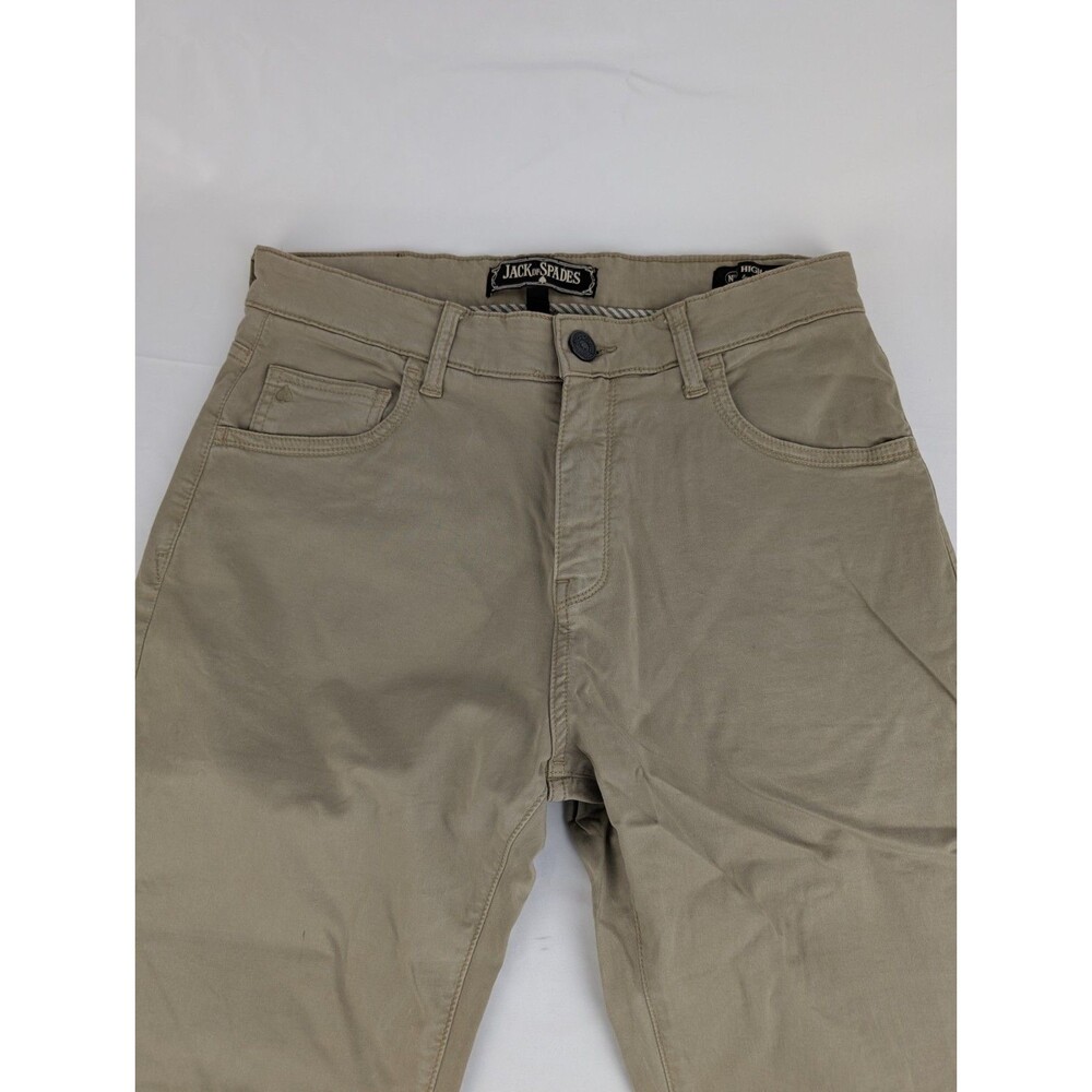 Men's 32x34 Jack Of Spades Khaki High Roller Comfort Fit Straight Leg Pants